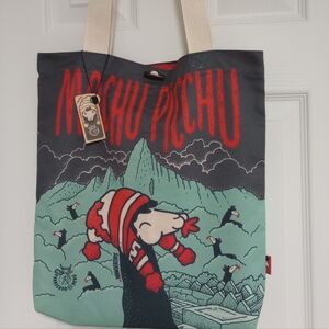 Machu Picchu Graphic Tote Bag